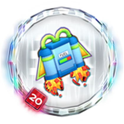 Icon of the Brick-Blast Jetpack badge in The Hunt: Roblox 20