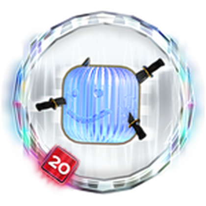 Icon of the Knife-Dodger's Bighead badge in The Hunt: Roblox 20