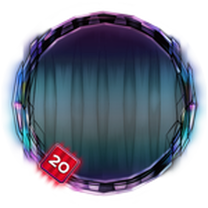 The shared icon used by the S01 through S20 stage badges in The Hunt: Roblox 20