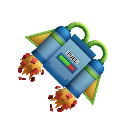 Official Roblox catalog image of Brick-Blast Jetpack, a The Hunt: Roblox 20 event item
