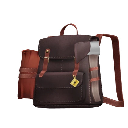 Official Roblox catalog image of Leather Adventure Backpack, a The Hunt: Roblox 20 event item