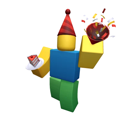 Official Roblox catalog image of Noob Attack: Birthday Bash, a The Hunt: Roblox 20 event item