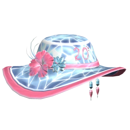 Official Roblox catalog image of The Runway Sunhat, a The Hunt: Roblox 20 event item