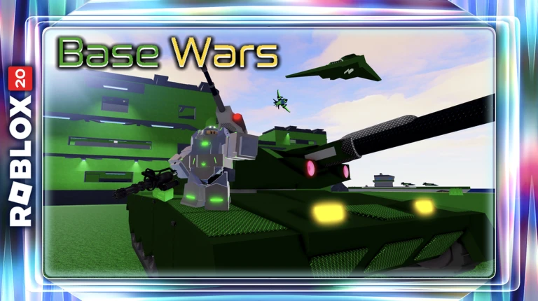 Official The Hunt: Roblox 20 event card for Base Wars: The Land! (2012): Fortify your base & take over control
