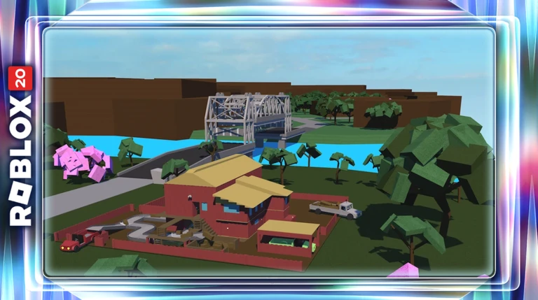 Official The Hunt: Roblox 20 event card for Lumber Tycoon 2 (2015): Grow a business from the forest up