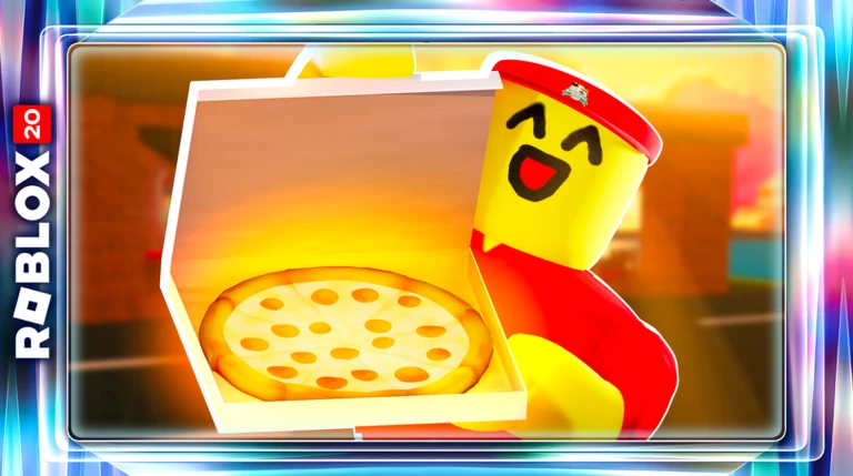 Official The Hunt: Roblox 20 event card for Work at a Pizza Place (2010): Cook, deliver, & manage a pizza shop